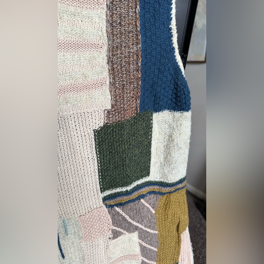 Patchwork Knit Mini Dress in Multicolor - Picture 6 of 7